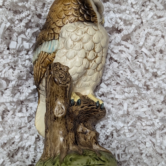 Norleans Japan vintage owl on tree stump figurine - Picture 2 of 7